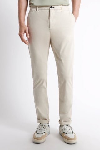 Pantalón chino slim fit de algodón orgánico - Beige