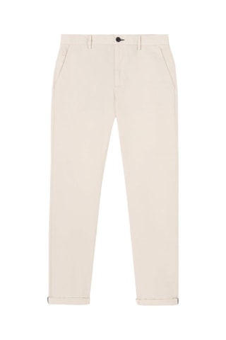 Pantalón chino slim fit de algodón orgánico - Beige