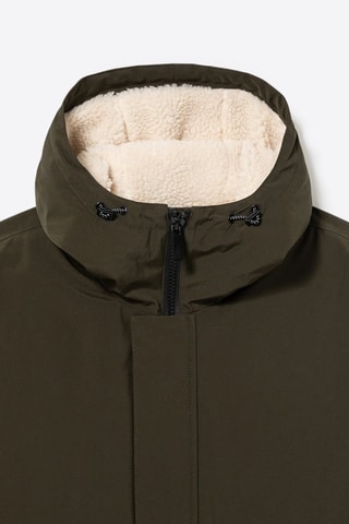 Parka con capucha - Caqui