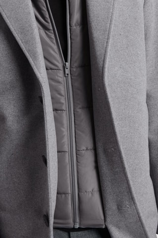 Abrigo de lana - Gris claro