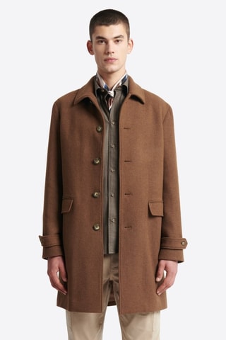 Abrigo de lana - Marrón claro