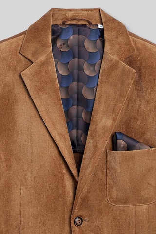 Chaqueta de traje slim fit - Marrón