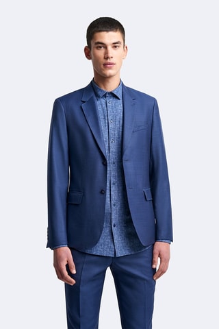 Chaqueta de traje de lana - Azul