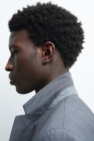 Chaqueta de lana - Gris oscuro