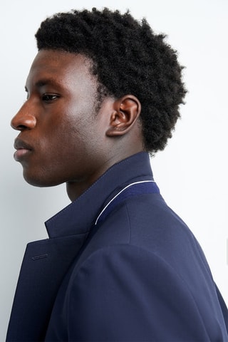 Chaqueta de lana - Azul marino