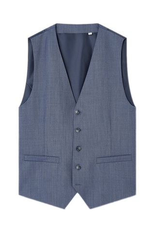 Chaleco de traje de lana - Azul