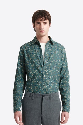 Camisa slim fit - Verde