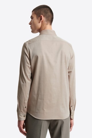 Camisa slim fit - Beige