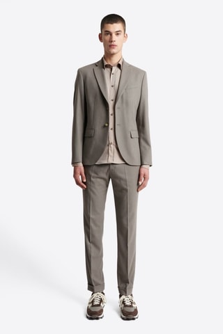 Camisa slim fit - Beige