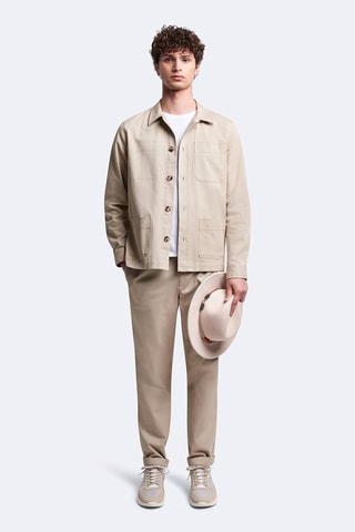 Sobrecamisa regular fit - Beige