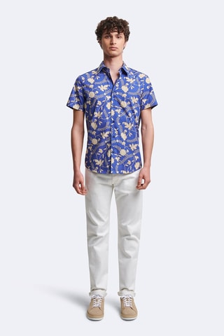 Camisa slim fit - Azul