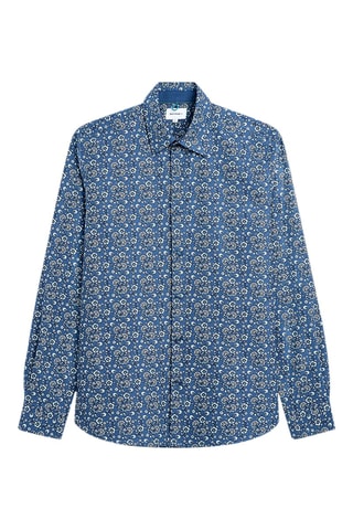 Camisa slim fit - Azul