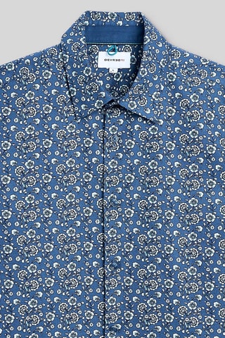 Camisa slim fit - Azul