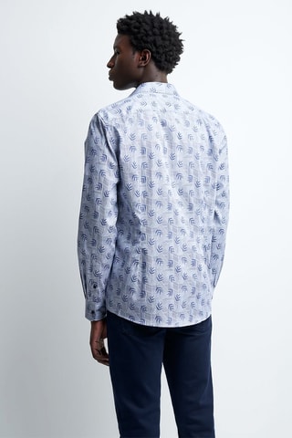 Camisa slim fit - Azul