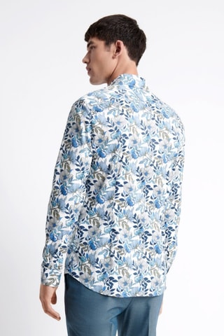 Camisa slim fit - Azul eléctrico