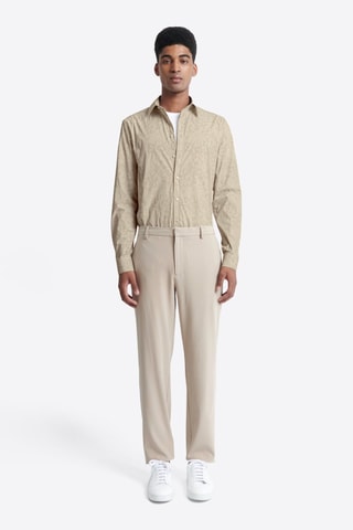 Camisa slim fit - Beige