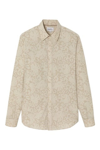 Camisa slim fit - Beige