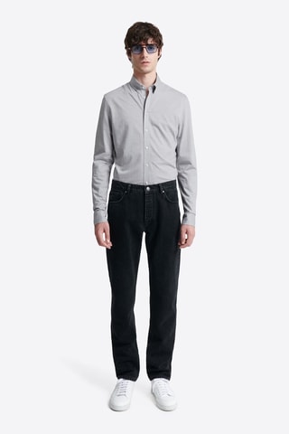 Camisa slim fit - Gris claro