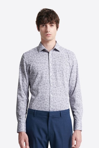 Camisa slim fit - Azul marino