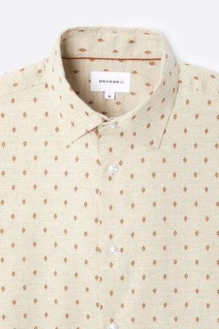 Camisa slim fit - Marfil