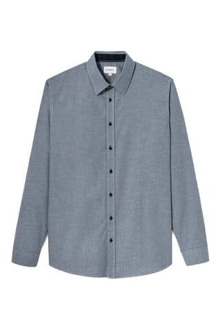 Camisa slim fit - Celeste