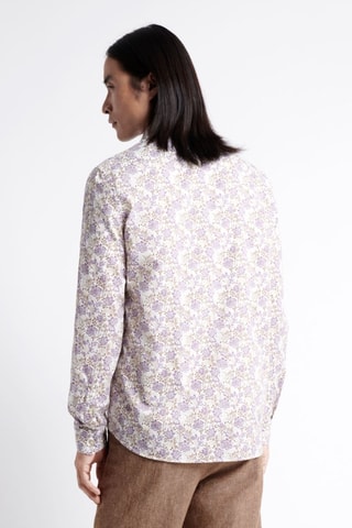 Camisa slim fit de algodón orgánico - Violeta