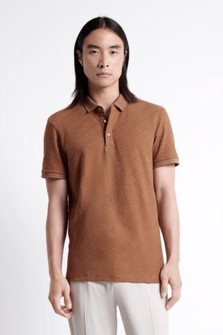 Polo slim fit - Marrón