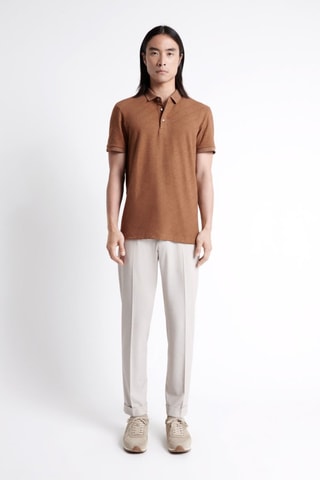 Polo slim fit - Marrón