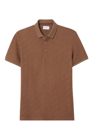 Polo slim fit - Marrón