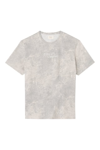 Camiseta tie-dye - Azul grisáceo