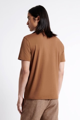 Camiseta slim fit - Marrón