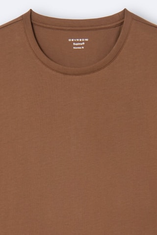 Camiseta slim fit - Marrón