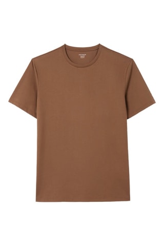 Camiseta slim fit - Marrón