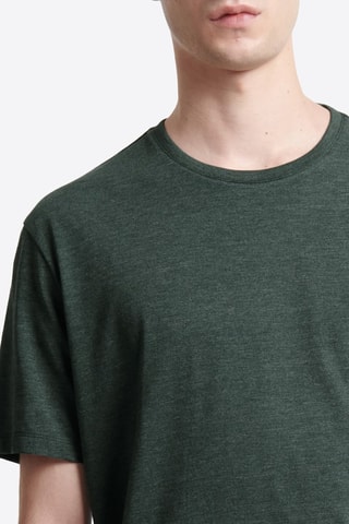 Camiseta slim fit - Verde oscuro