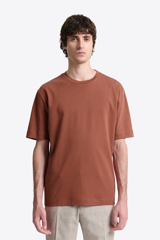 Camiseta regular fit - Naranja oscuro