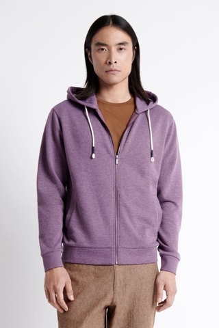 Sudadera con capucha - Violeta jaspeado