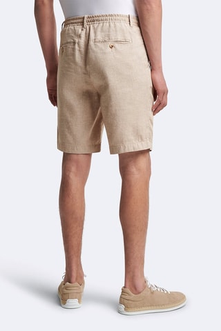 Bermudas regular fit de lino - Beige