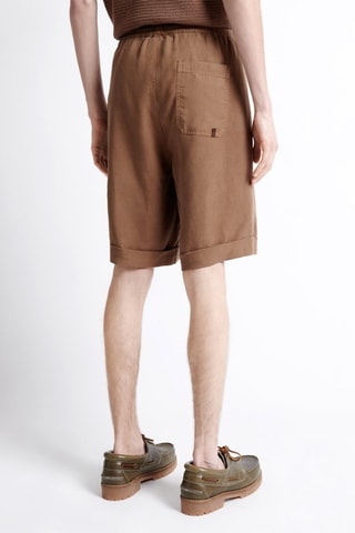 Bermudas de lino - Marrón