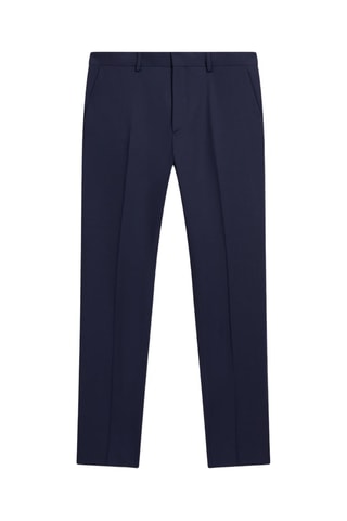 Pantalón slim fit de lana - Azul marino