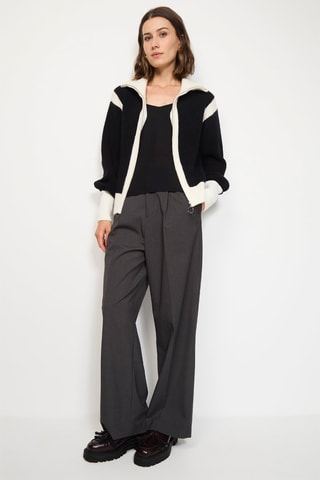 Kasjmier Vest  - Wit en zwart