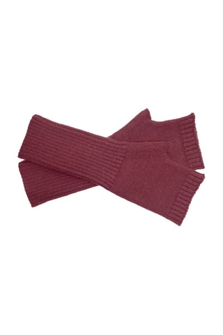 Vingerloze Handschoenen Lichtblauw - Bordeauxrood