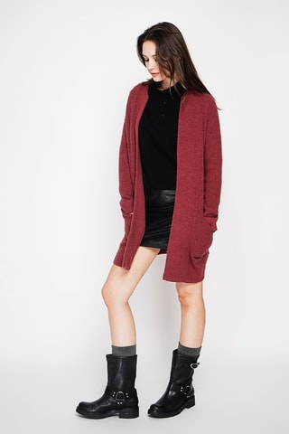 Lang Vest  - Bordeauxrood