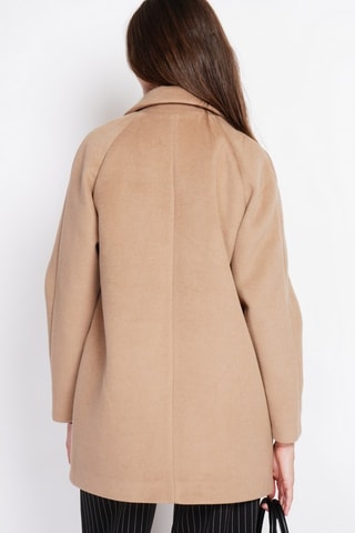 Wollen Oversized Jas  - Beige