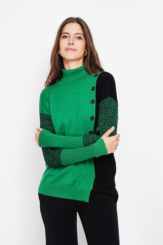 Pull  - Vert et noir