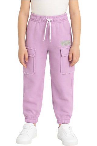 Fleece Joggingbroek  - Paars