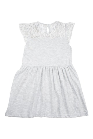 Jurk  - Grijs en rood