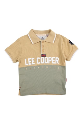 Polo  - Beige y caqui