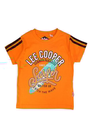 Camiseta  - Negro y naranja