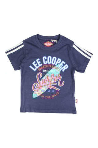 Camiseta  - Blanco y azul