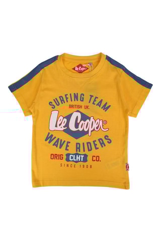 Camiseta  - Azul y amarillo